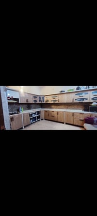 كاونتر 5ف5 • مرمر تقيل • ابواب MDF