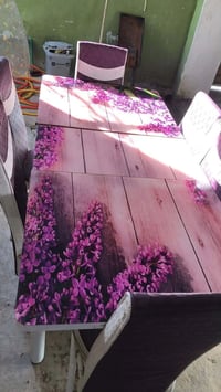 طاولة 6 كراسي • بلا عيب • حي الكرامه