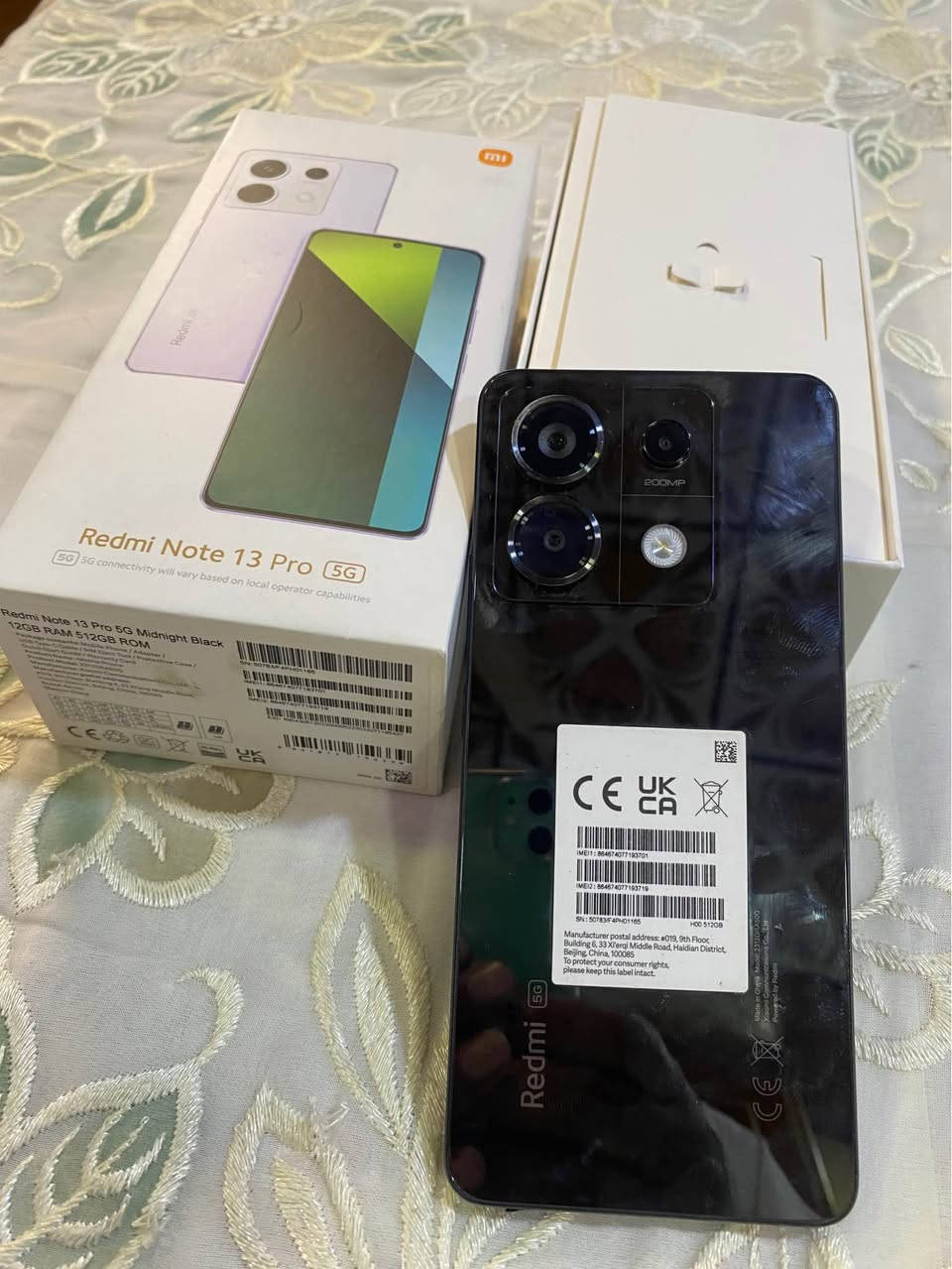 شاومي ريدمي نوت 13 برو 5g
جهاز نظيف مكفول مع كارتونه 
ذاكره 512  رام 12+12
للبيع السعر  300
البصره ابو الخصيب, البصرة


**إذا كنت صاحب هذا الإعلان وتريد حذفه لأي سبب، رجاءا أرسل رسالة إلى الدعم الفني**