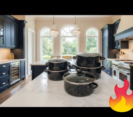 ✨ طقم قدور مينا فاخر – 5 قطع بغطاء زجاجي
• طقم عملي متكامل بأحجام مختلفة يناسب كل احتياجات مطبخك 🍲
• مصنوع من معدن مطلي بالمينا عالي الجودة ومقاوم للحرارة
• توزيع متساوٍ للحرارة لنضج مثالي وطهي متوازن
• أغطية زجاجية شفافة لمتابعة الطبخ بدون رفع الغطاء
• تصميم مرقّط أنيق يضيف لمسة فخامة عصرية
• مقابض قوية وآمنة لسهولة الحمل والاستخدام
• سهل التنظيف ولا يحتفظ بالروائح
• مناسب لمواقد الغاز والكهرباء
👌 مثالي لطهي الأرز، الشوربات، اليخنات والمعكرونة – خيار عملي للاستخدام اليومي أو تجهيز سفرة متكاملة.
#طقم_قدور
#قدور_مينا
#ادوات_مطبخ
#تجهيزات_مطبخ
#مطبخك_أجمل
#تسوق_اونلاين
#عروض_مميزه
#مستلزمات_منزلية


**إذا كنت صاحب هذا الإعلان وتريد حذفه لأي سبب، رجاءا أرسل رسالة إلى الدعم الفني**