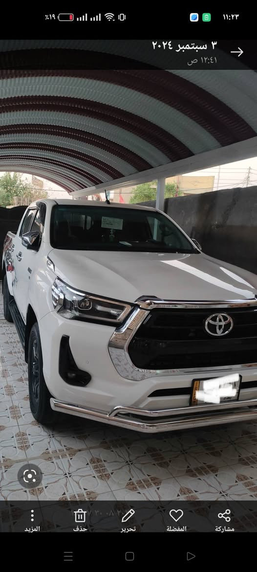 السلام عليكم 
ها يلوكس ساز 
موديل ٢٢
مكفولة كفاله عامه من كلشي بعده بالباكيت 
ماشيه ٤٠ ألف 
رقم بغداد باسمي المكان الصويره 
السعر ٣٤٠
***********
