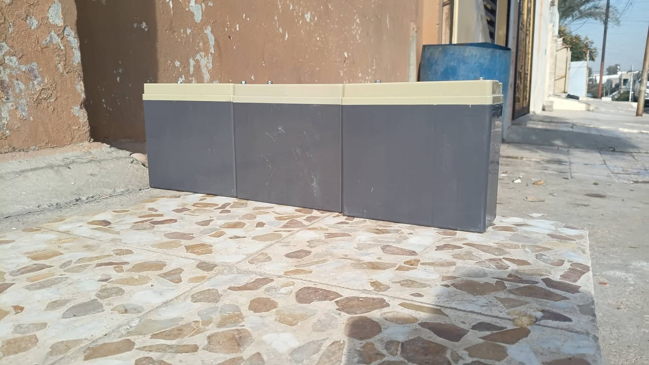 السلام عليكم باتريات مال ماطور شحن 26انبير شركه الريان الاصلي بعد ما مستخدمين السعر الوحد اب 38وذا شلع بيهم مجال العدد 3 عنوان  موصل حي البلديات رقم الهاتف ***********
