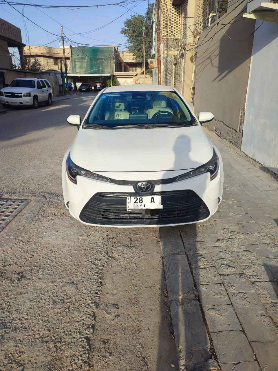 تيوتا كورلا LE 2024 وارد أمريكي 
رقم: نجف شهداء
عداد المسافه : 14 الف mill
حجم المحرك : 4 سلندر 2000 
الضرر : قطعتين تبديل وقطعه صبغ  

المواصفات LE ..
شاشه كار بلي - رادار مانع تصادم امامي
هاند بريك كهرباء - كامره خلفيه - لايت زينون
تحديد مسار - كروز سرعه - قياده اليه 
السياره جدا نضيفه  
✍🏻السعر 158 ورقه للاستفسار الاتصال
 ***********
العنوان / نجف
