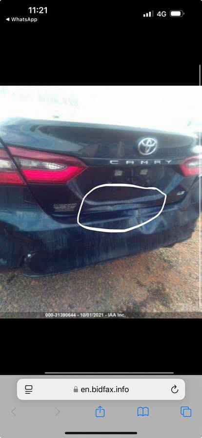 السلام عليكم 
كامري 21 حادثه موضح بالصوره فقط هاي والباقي كفاله من كلشي مكينه كير حادايه كفاله من كلشي 
رقم اربيل بسمي شرط التحويل  مكانه الديوانيه 
التواصل ***********
