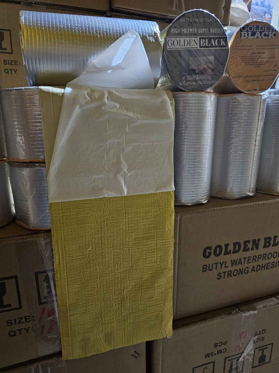 عرض ٥ سنتم السعر ٤ الف بس
عرض ١٠ سنتم السعر ٦ الف بس.   
 عرض ٢٠ سنتم السعر ١٠ الف بس.                    
 عرض ٣٠ سنتم السعر ٢٠ الف بس.
الطول ٥ متر جميع القياسات
توصيل ٥ لجميع أنحاء العراق بغداد, العراق


**إذا كنت صاحب هذا الإعلان وتريد حذفه لأي سبب، رجاءا أرسل رسالة إلى الدعم الفني**