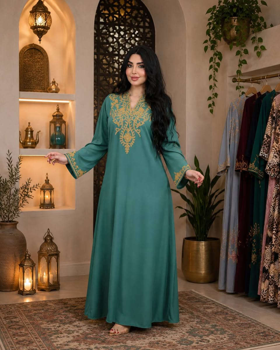 #السعر15
#دشداشه_نسائية👗#كشميرمطاط تطريز+حزام  قياس L/XL/2XL/3XL 

#توصيل_فقط الحجزواتساب ***********
يوجدتوصيل  بغداد 5 محافظات7 محل_دشداشة
