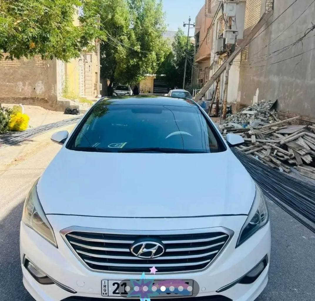 للبيع سوناته 2016 وارد امريكي
حادثها جاملغ وبنيد لالخود ولاشاصي كفاله مكينه2400
رقم شمالي جديد  مكاني البصره القبله سعر 120وبيه مجال قليل ***********
