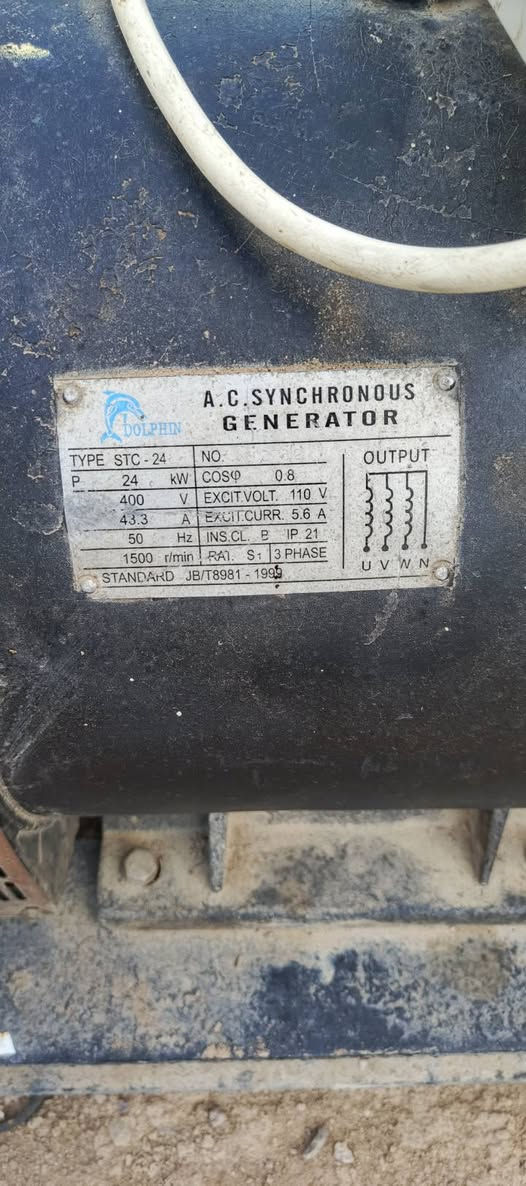 للبيع ينمر 4سلندر تشغيل وطفاء اوتو توليد 30كيفي شغال بشرط المكان ديالى ناحيه العضيم  للاستفسار ***********
