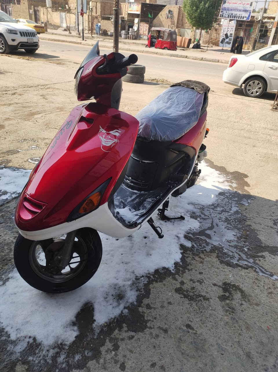 سلام عليكم دراجه لبيع فراشه مكينه مفتوحه بس بستم كهربائيات كله شغاله مكاني ناصريه سوق الشيوخ السعر 550 أو بيه مجال  رقمي ***********
