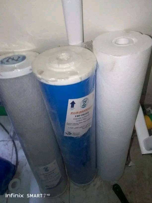 تم نصب فلتر ثلاث مراحل رئيس للشقة 
ضد الاملاح وكلور وروائح 
صالح للطبخ100%100
نعمل جميع انواع فلاترداخليه


**إذا كنت صاحب هذا الإعلان وتريد حذفه لأي سبب، رجاءا أرسل رسالة إلى الدعم الفني**