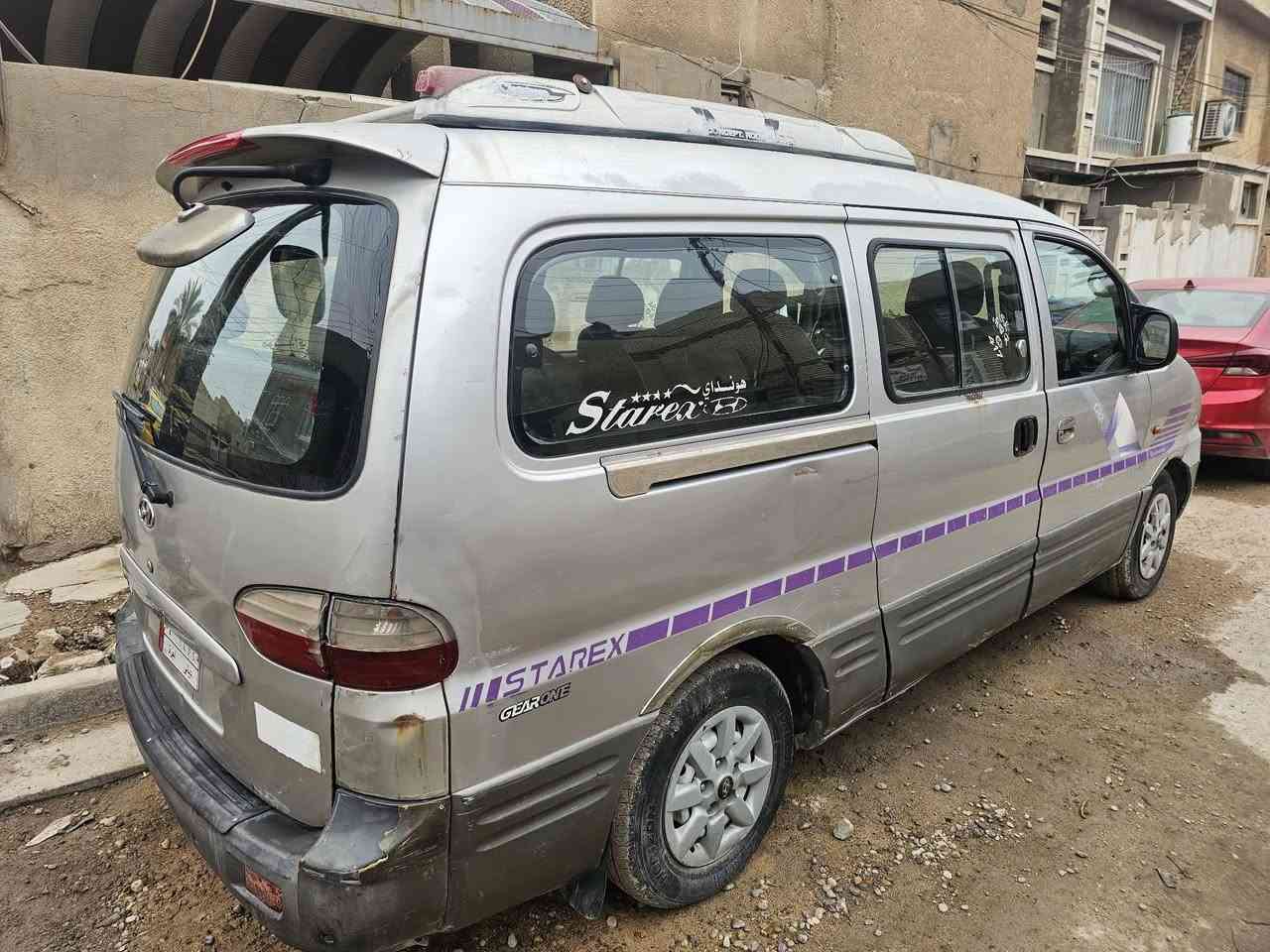 ستاريكس موديل 2004 شكل 2007
مفتوح گير ومحرك خير من الله البطارية جديدة طخم تاير جديد 
كهربائيات شغالة السنوية ساقطة
رقم ديالى مكان السيارة بغداد الغزالية
السعر 53
مكلف بالنشر للتفاصيل اتصل على 
***********
