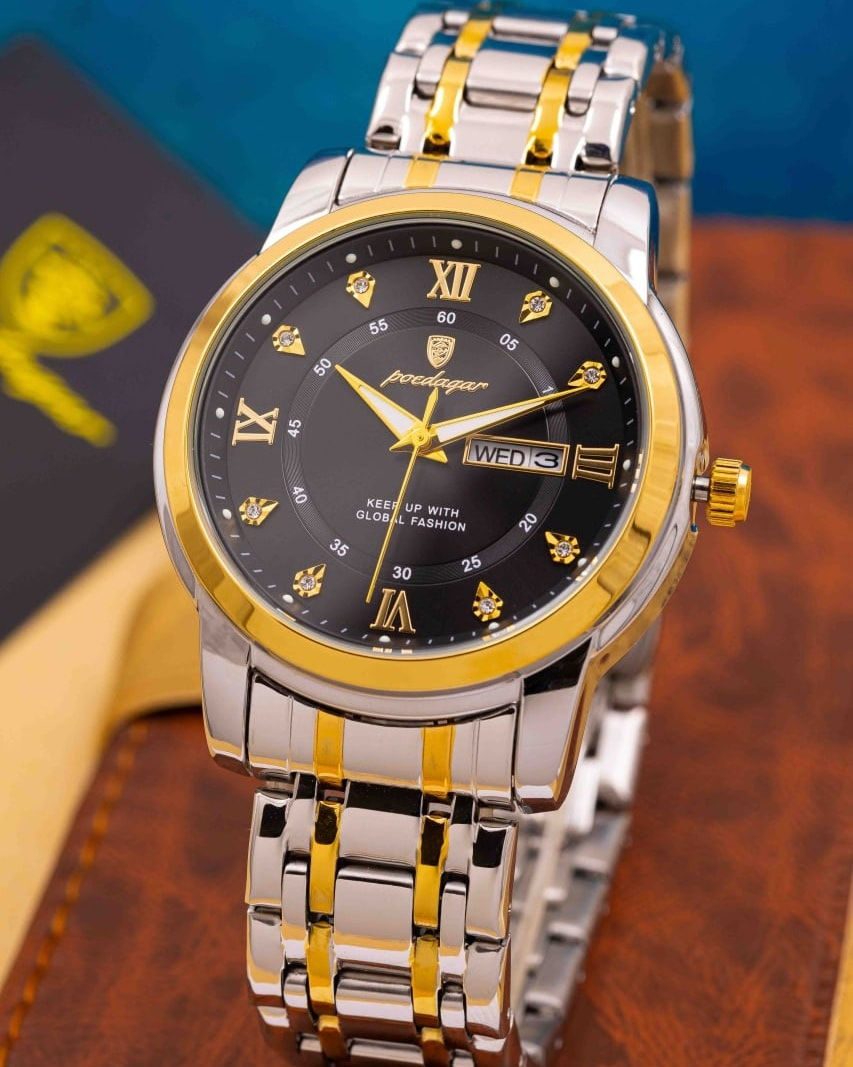 گولدن تايم 

-پوديگار  رجالي📣

-وزن الساعه : 106 غرام⚖️

-قطر الساعه : 38 ملم 🎯

-نافذ شهري ويومي🗓

-قفل فراشه🤝

-طلاء ثابت⚡️

-كوالتي عالي 🔼

-ضد الماء🌧

-سعر القطعه 27 

- التوصيل مجاني


**إذا كنت صاحب هذا الإعلان وتريد حذفه لأي سبب، رجاءا أرسل رسالة إلى الدعم الفني**