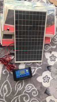 لوح شمسي • مع منظم • 10واط