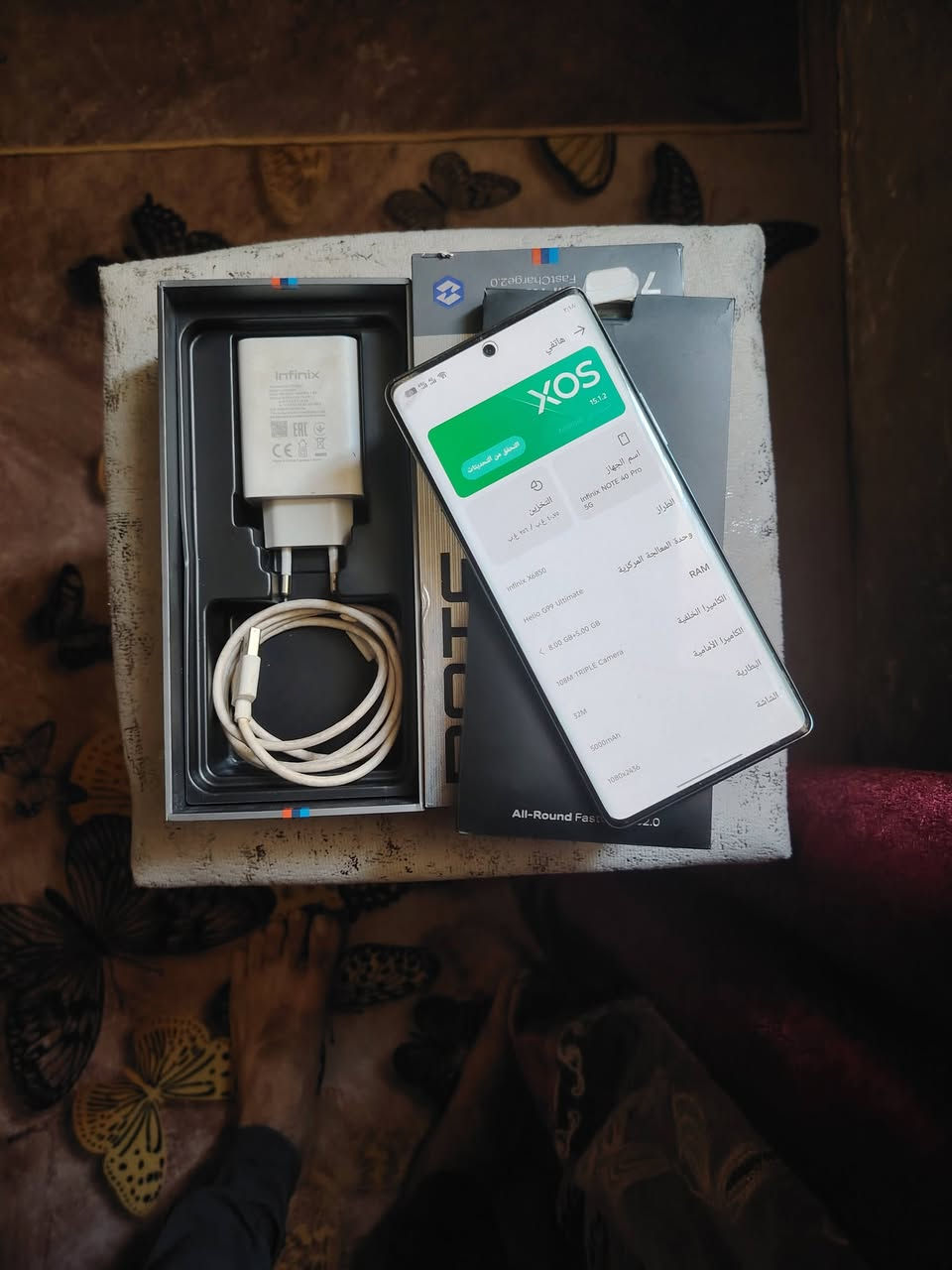 سلام عليكم جهاز انفنكس نوت 40 برو 5G ذاكره 256 ماداخل تصليح ابد وجدا نظيف بغداد *********** للبيع
