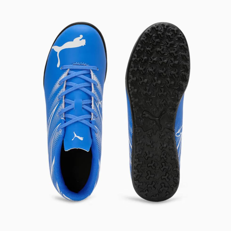 الحذاء هو PUMA Attacanto TT باللون الأزرق المذهل والأبيض.

القياس 41
السعر 35.000 الف

المواصفات الأساسية:
العلامة التجارية: بوما (Puma).
الموديل: Attacanto TT.
اللون: أزرق مع تفاصيل وشعار باللون الأبيض (Bluemazing-PUMA White).
نوع النعل: نعل مطاطي يحتوي على بروزات صغيرة متعددة (Multi-studded) مخصصة للثبات على العشب الصناعي.
الجزء العلوي: مصنوع من مواد صناعية خفيفة ومرنة لتعزيز التحكم بالكرة. 

للاستفسار، يرجى التواصل عبر الاتصال أو الواتساب على الرقم ***********، او عبر الرابط https://wa.me/message/TZ6U44S42JMOD1
