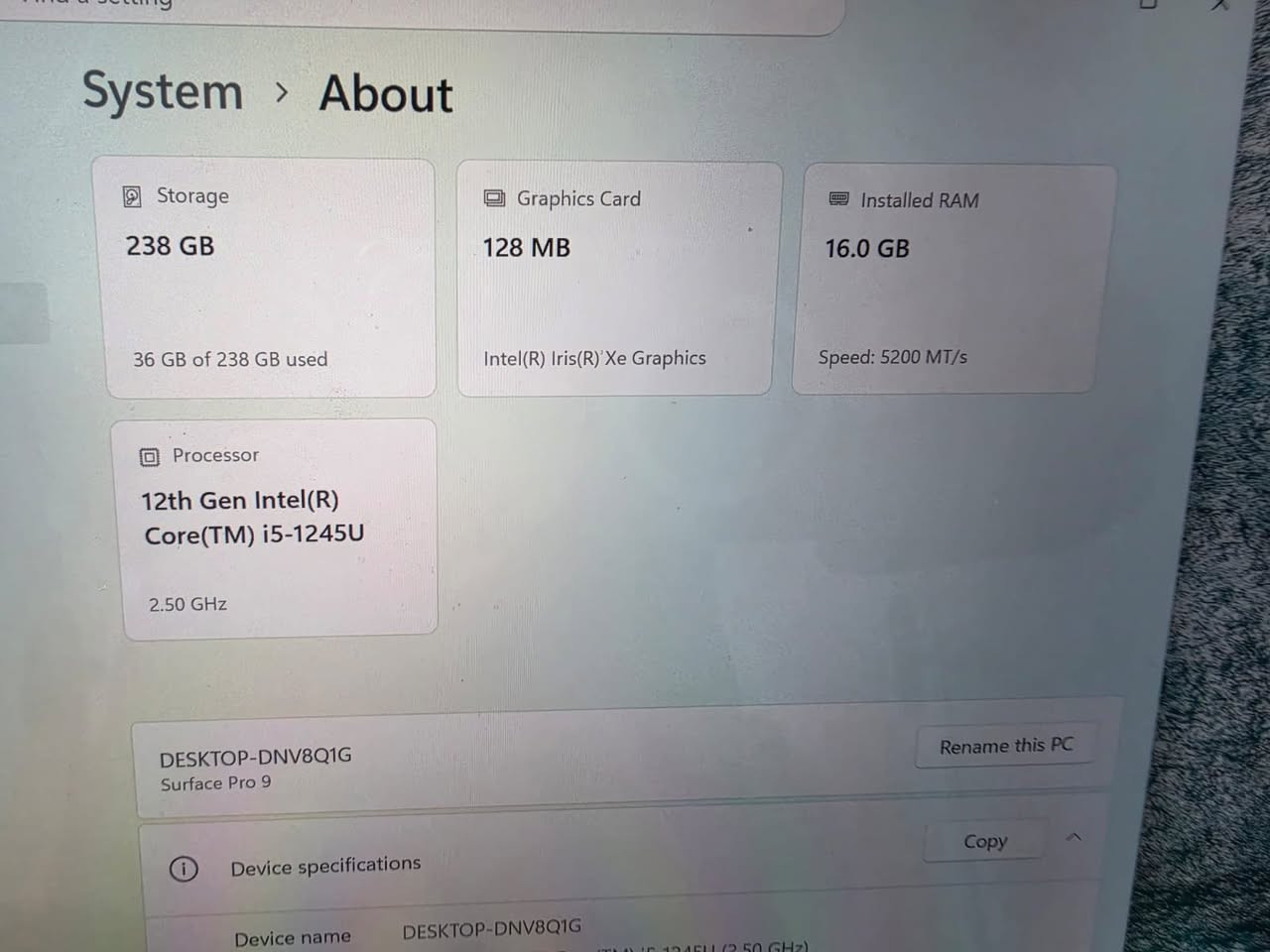 🔥 Surface pro 9 🔥

I5-12th gen
16gb
256gb


**إذا كنت صاحب هذا الإعلان وتريد حذفه لأي سبب، رجاءا أرسل رسالة إلى الدعم الفني**