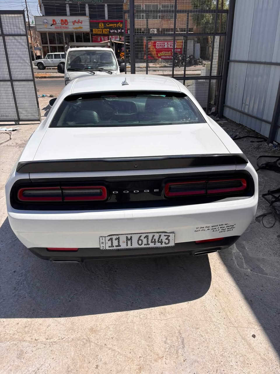 السلام عليكم
دودج جالنجر 2018 GT V6 3.6 
دبلات صفر 🟨
كاميرا خلفيه
حساسات خلفيه 
كشنات جلد ومخمل تدفئه تبريد
ستيرن تدفئه 
السياره حلوه نصبتها وما ناقصها شي بس تلحيضات خفيفه ضربتها جاملوغ بارد ومصبوغ ودعاميه بدون بنيد صور الحادث موجوده بل منشور رقم بغداد باسمي تحويل ثاني يوم  
سعر السياره 170$ وقابل للتفاوض 
رقم الهاتف *********** متوفر واتساب
