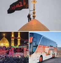 #حملة_الحاج_مهدي_العبيدي 🏴 مراسيم تبديل الرايات 🏴  #كربلاء_المقدسة 🕌 #...