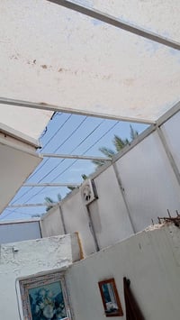 مظلة • ٦م عرض • حديد مزجج ٣ملم