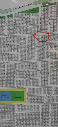 مكلف في النشر 400 متر في التاجيات ركنين  شارع نافذ من صاحب القطعة  للب...