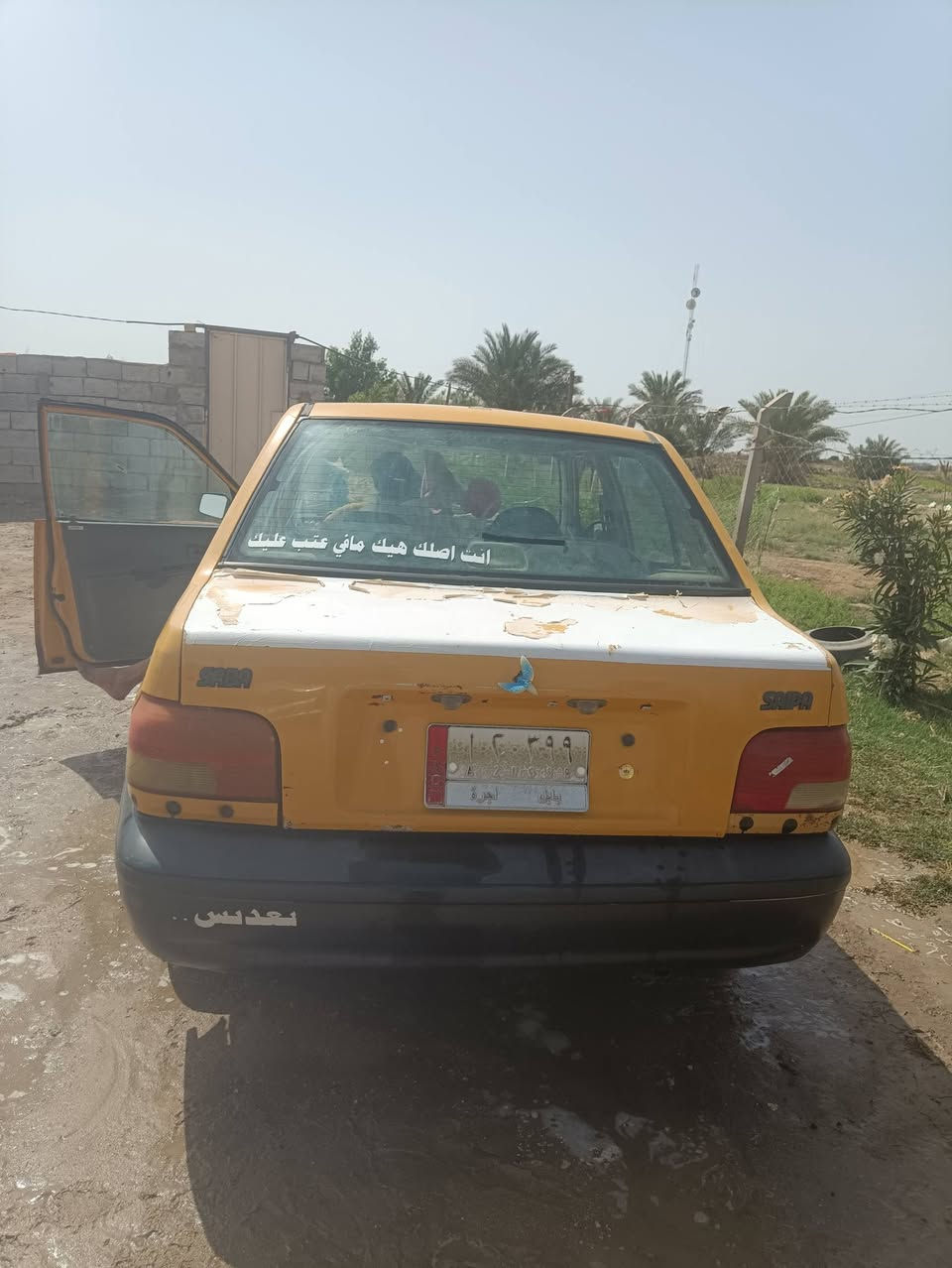 السلام عليكم البيع سياره سايبه محركه وكير كلشي مابيهن  برنكيات نضيفه جدا توير انضاف   كهربائيه  كلها شغاله مكينه ناعمه سيره جاهزه مآل شغل دوخله نضاف سعره ٧ اوراق  مكاني السماوه قضاء الخضر الاتصال***********
