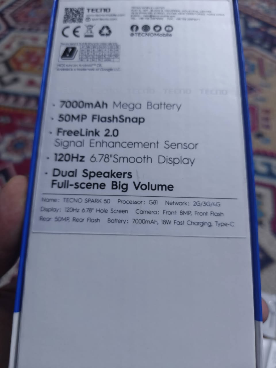 السلام عليكم شباب مرخصت الادمن 
اخوان tecno spark 50 الجهاز جديد استخدام يومين فقط بطاريه 100 جهاز جديد كامل ملحقاته بعده بل غلاف وضمان موجود يخلص الشهر السابع مال السنه التجي ذاكره 256 عشوائيه12 الجهاز مكفول كفاله عامه للبيع بسعر 200 قفل بدون اي عمله جبته من شركه جبال ب265 او للمراوس شعندك نزل مكاني بغداد شهداء العبيدي


**إذا كنت صاحب هذا الإعلان وتريد حذفه لأي سبب، رجاءا أرسل رسالة إلى الدعم الفني**