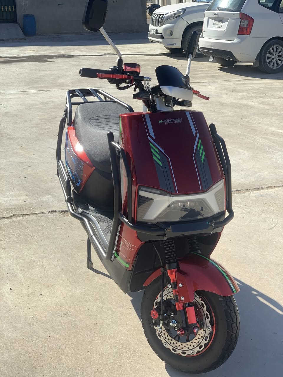 السلام عليكم
ماطور شحن للبيع
موديل 2025
ماطور جديد لوك شخط مابي 
مستخدم 3 أشهر
6 بطاريات اكبار 
استخدام قليل حيل…   (من البيت للدوام)
فول نظافة 

السعر : 750وبي مجال للشراي 

العنوان: الرمادي حي البكر قرب النادي الملكي 

للاستفسار اتصل وتدلل⬅️  ***********
