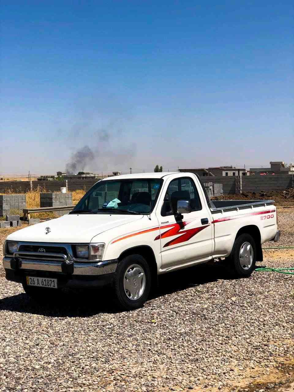 #للبيع
تيوتا هايلوكس 1999 رقم جديد سنويه الى 2030 رقم صلاح الدين قطره صبغ ما بيها شرط محرك جديد ما مفتوح 
شرط لا صرف ولا نفخ قطره دخن ما بي  نشاط فوول شاصي جديد شخط ما بي تواير جدد داخل ازرق جديد ما بي شخط وايرمنيه كلها شرط للاستفسار اكثر    👇🏻  
***********
