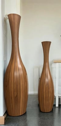 فازات خشب • ١٢٠/٩٠سم • جديدة بكرتون