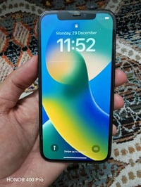 ايفون 12 برو ذاكرة 128 بطارية 75 الجهاز على وضع الشركة ما مصلح و لا مف...