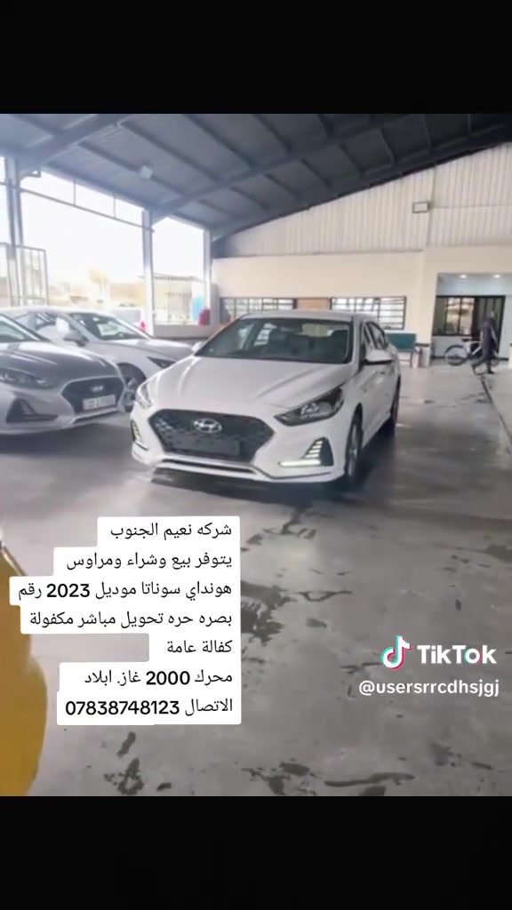 السلام عليكم 
يتوفر بيع وشراء ومراوس 

سوناتا 2023. اصل. رقم بصره حره تحويل مباشر مكفولة كفالة عامة  
محرك 2000 غاز. ابلاد   
كشن كهربائي
شاشة 
تدفاة وتبريد بالكشن
كشنات جلد 
حساسات خلفية
لد امامي 
لد خلفي 
الاتصال ***********
