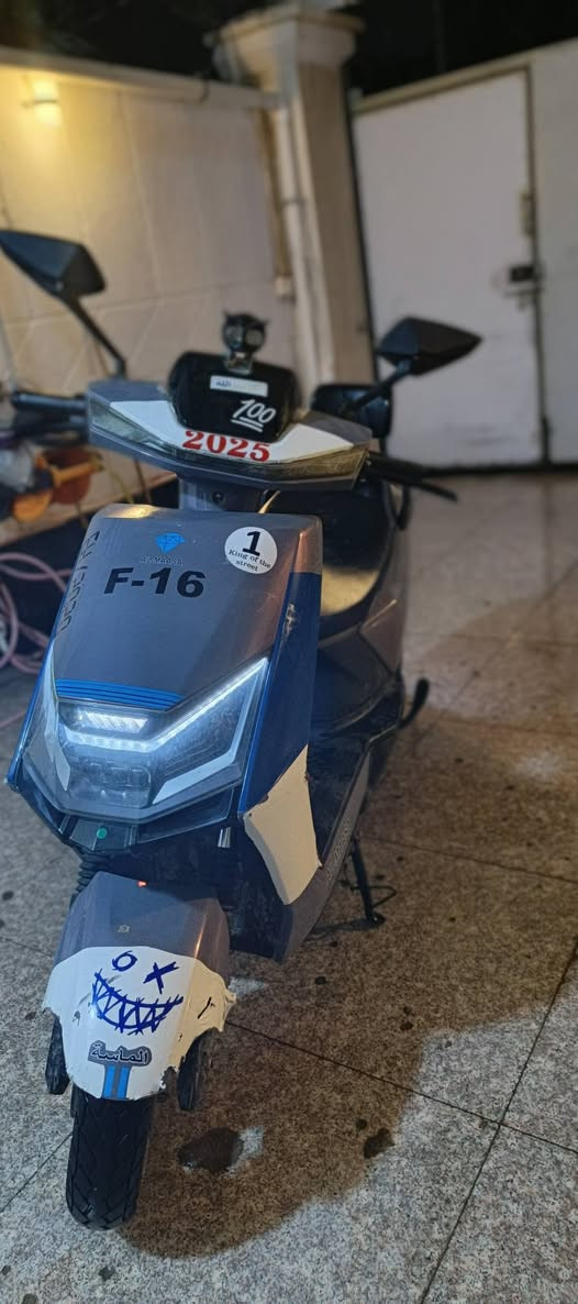 س
سلام عليكم دراجه شحن الماسه نوع سكنس دراجه نضيفه بطاريات عل فحص السعر 650 وبي مجال للستفسار لتصال عل رقم***********
