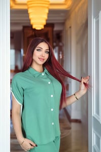 تراك نسائي • ازرار • قماش قطن