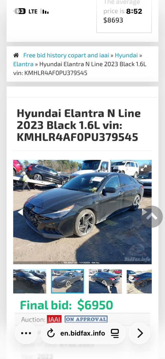 � للبيع: هيونداي النترا N Line 2023

السيارة بحالة ممتازة جداً ماشيه 60الف ك✨
🔹 موديل: 2023
🔹 الفئة: N Line (سبورت)
🔹الظرر فقط بارد بالجنطه بدون ايرباك
🔹 صبغ وكالة
🔹 محرك قوي وأداء رياضي
🔹 ناقل حركة أوتوماتيك
🔹 شاشة كبيرة + كاميرا خلفية
🔹 فتحة سقف + بصمة تشغيل
🔹رادار امامي خلفي جانبي 
🔹كشنات كهربائي + تدفئه
السيارة استخدام شخصي ونظيفة جداً، ما تحتاج أي صرف 🚫🔧

📍السيارة موجوده ب كربلاء
💰السعر: 170$ 

📞 للتواصل خاص أو اتصال على الرقم:
*********** كربلاء, العراق
