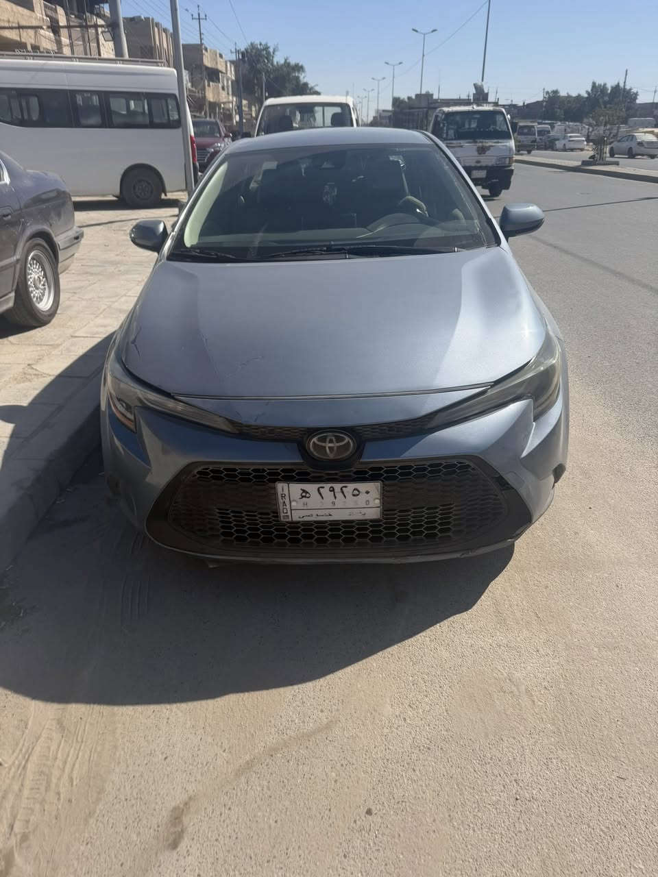 السلام عليكم
كورلا 2020 le 
مواصفات معروفه 
اليسياره حادثها 3 قطع بابين بارد والجاملغ مصبوغ
باتري جديد صدر جديد تخم تاير وتخم ويل جديد 
السياره جاهزه ربع متصرف عليها  السعر 133$ وبيها مجال رقم بغداد باسمي 
مكان السياره بغداد البياع  *********** يوجد واتس اب  غير متواجد عل الفيس
