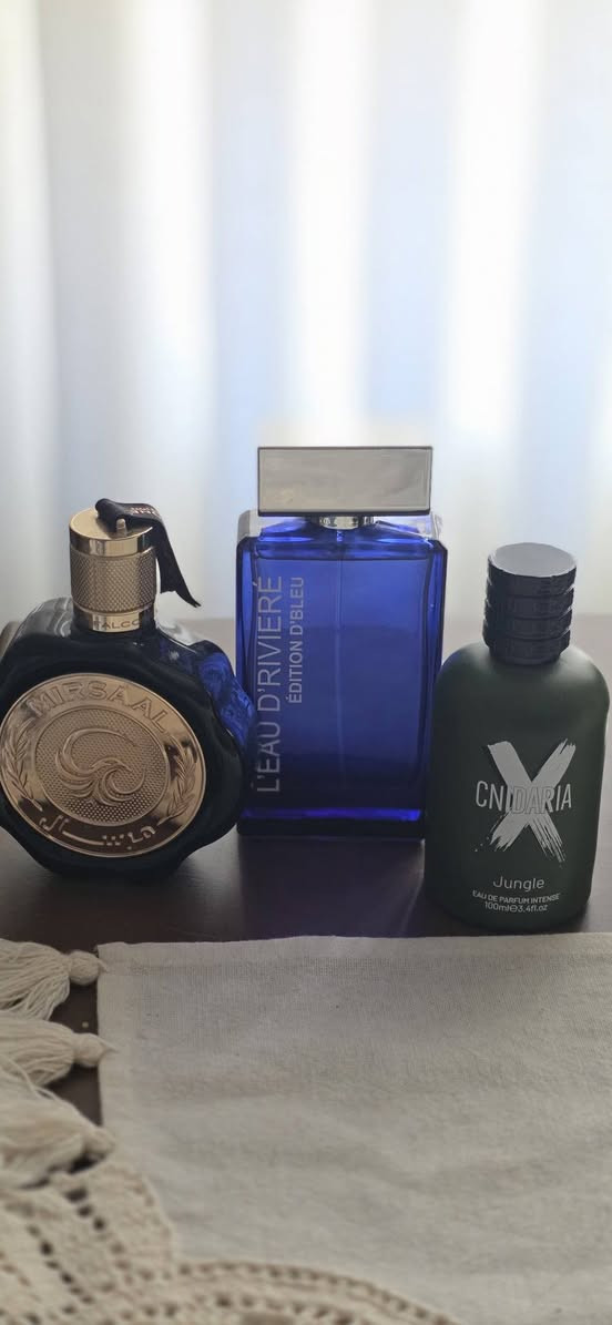 السلام عليكم 
مجموعة عطور مستخدمة للبيع باسعار مناسبة

Velvet iris Essential Parfums 
مستخدم رشات كامل مع البكج سعره 80 الف

Pegasus Exclusive 
اصدار 2021 اداء قوي جدا
متبقي 75 الى 80 مل
السعر 150 الف

Amberful Mancera 
مع العلبة مستخدم مثل ما موضح
90 الف

كاريزما اطياب الشيخ من الوكالة
سعره 60 الف

كومبو 3 عطور 
بديل تورينو 21 متبقي 45 مل
بديل بلو دي ايسي مياكي رشات
بديل بارادايس كاردن من صمام مستخدم 10 مل تقريبا 

كلهن ب 60 الف


**إذا كنت صاحب هذا الإعلان وتريد حذفه لأي سبب، رجاءا أرسل رسالة إلى الدعم الفني**