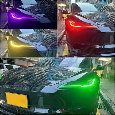 إضاءة LED RGB الأصلية الخاصة بـ Tesla Model 3 الشكل الجديد ✨
64 لون متغير مع ركصات خرافية تخلي أجواء السيارة فخمة بكل معنى الكلمة 🌈🔥

✅ تحكم كامل عن طريق تطبيق الهاتف
✅ ريموت أصلي للتحكم السريع
✅ تكدر تخصص كل جهة بلون مختلف
✅ تركيب أنيق يضيف لمسة مستقبلية للداخلية

💵 السعر 100$
⚠️ باقي آخر قطعة

للحجز والاستفسار:
📞 ***********
حاطلكم فيديو بالمنشور
