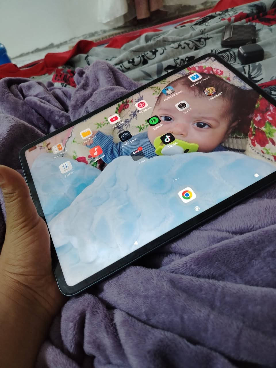سلام عليكم ايباد شاولمي باد ٦اس برو بطاريه ١٠الاف ذاكره 512 كربلاء *********** ١٢٠فريم
