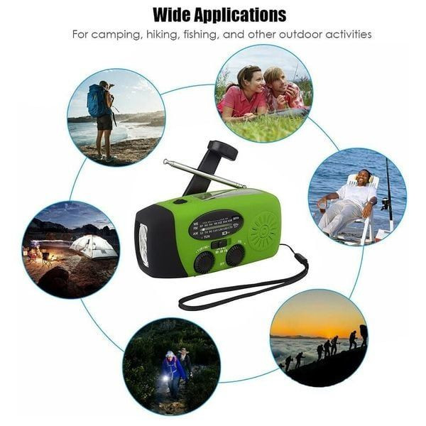 هذا الجهاز هو راديو طوارئ محمول متعدد الوظائف، مصمم خصيصاً للاستخدام في الرحلات، التخييم، أو حالات انقطاع التيار الكهربائي. يتميز الجهاز بلونه الأخضر الفاتح وتصميمه القوي الذي يسهل حمله واستخدامه في الظروف الصعبة. 
المواصفات والميزات الرئيسية:
تعدد مصادر الطاقة: يمكن شحن الجهاز بثلاث طرق مختلفة لضمان عمله دائماً:
كرنك يدوي (Hand Crank): لتوليد الطاقة يدوياً في غياب أي مصدر شحن.
لوحة طاقة شمسية: مدمجة في الأعلى للشحن عبر ضوء الشمس.
منفذ USB: للشحن السريع عبر كابل (Micro-USB أو Type-C حسب الموديل).
استقبال الترددات: يدعم نطاقات الراديو AM و FM، بالإضافة إلى نطاق WB (Weather Band) المخصص لاستقبال تنبيهات الطقس والطوارئ.
بنك طاقة (Power Bank): يحتوي على بطارية مدمجة (غالباً بسعة 2000 مللي أمبير) يمكن استخدامها لشحن الهواتف المحمولة في حالات الطوارئ.
إضاءة مدمجة: مزود بمصباح يدوي LED قوي للإضاءة في الظلام.
وظائف إضافية: بعض الموديلات تتضمن إنذار SOS لطلب المساعدة. 
ملاحظة توصيل كل العراق فقط 
للاستفسار عن السعر والتفاصيل علق بكلمة تم . يأتيك الرد على الخاص


**إذا كنت صاحب هذا الإعلان وتريد حذفه لأي سبب، رجاءا أرسل رسالة إلى الدعم الفني**