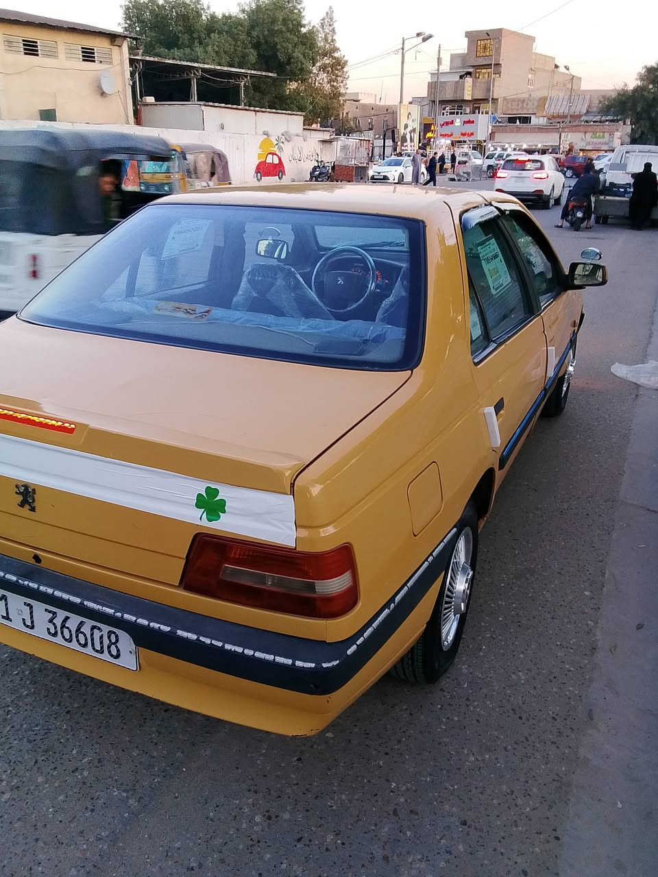 بيجو لميس موديل 15كيرمحرك بي خيط بخار كلللش قليل دوشمة جديدة تخم تاير جديد مصفرة هية وغرامات هزة جديدة بسمنة تحويل ثاني يوم رقم جديد ترايك وين ميعجبك سعر 33 مكان بغداد حرية ***********
