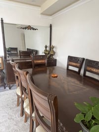 طاولة سفرة 8 مقاعد • كونسول 2م • السليمانية