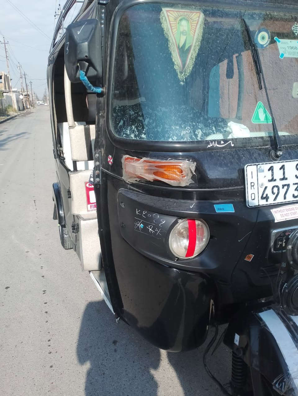 يالله سلام عليكم تكتك للبيع 22كفاله عامه من كلشي مكينه وكشر كفاله رقم بغداد انكليزي باسمي تحويل ثاني يوم مباشر كامله مكمله كبل لل شارع كهربائيات كله شغاله العنوان ديالى بعقوبه السعر اتصل ع رقم ***********
