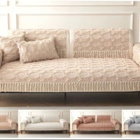 مفارش بوهيمي • عرض ٩٠سم • ضهر جلد محبب