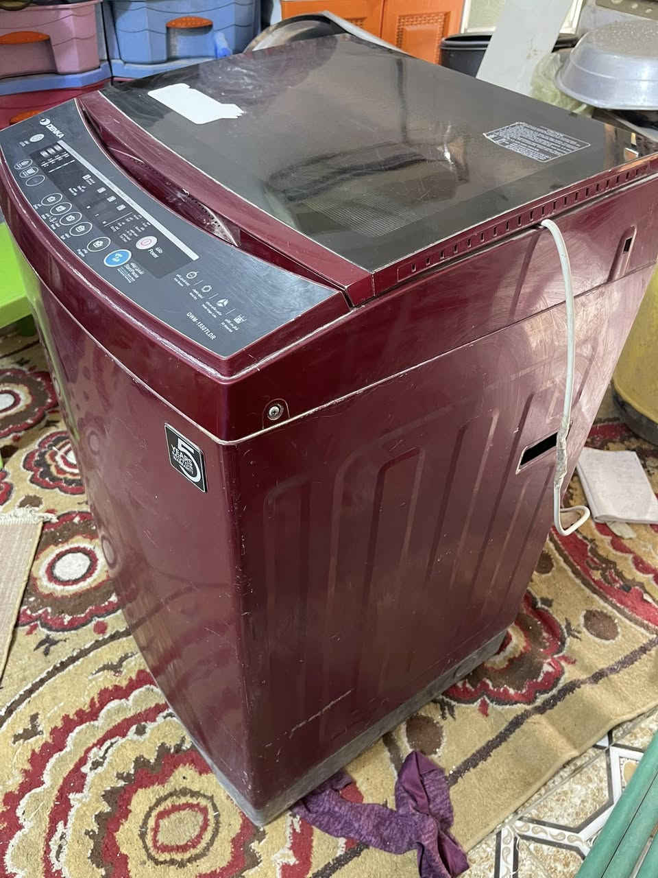 سلام عليكم غسالة أو تماتيك للبيع نضيفة شغالة كل نقص مابيها افحص وآخذها السعر 150وبيها مجال رقم***********
