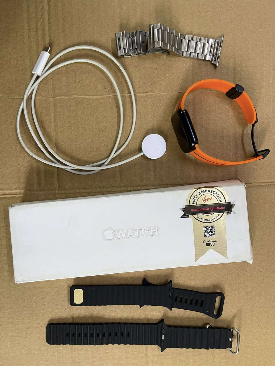 للبيع 

🔴ساعة ابل الجيل التاسع ⌚️

🔴الحجم 45

🔋البطارية 92 

🔴التخزين 64 گيگا

✅ الساعة بحالة جيدة كما موضح بالصور

🔵المحلقات ⬇️

🔌 شاحنة اصلية
🎁 كارتون اصلي
🔴 (هدية 🎁)سيرات عدد 13 ‼️

السعر 299 الف 💴

مكاني الموصل. 

لا يوجد توصيل 🚫


**إذا كنت صاحب هذا الإعلان وتريد حذفه لأي سبب، رجاءا أرسل رسالة إلى الدعم الفني**