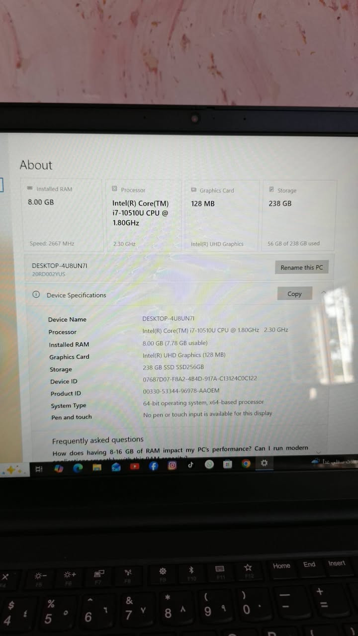 السلام عليكم للبيع لابتوب
مراكه لينفو کوراي 7 جيل10 رام 8
 هارد 256 حجم شاشه 17
مع هديه ماوس+شاحنه+جنطه
السعر 450الف وبي مجال بسيط
ارقم ***********
