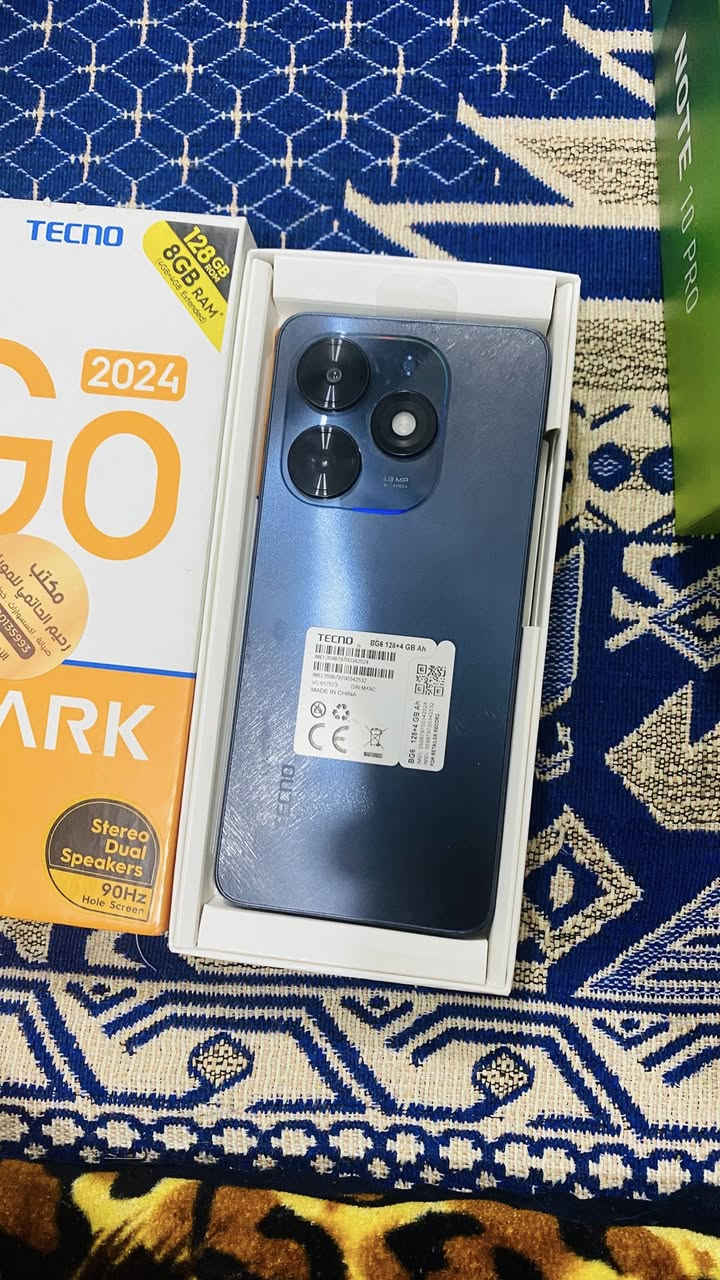 السلام عليكم موبايل tecno spark go 2024 ذاكره ١٢٨ الرام الداخلي 8
للتواصل***********
