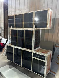 كاونتر ألمنيوم • ٢ متر أرضي • سنك ١٢٠سم مرمر