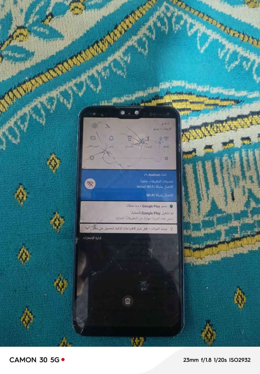 سلام عليكم ورحمة الله وبركاته
موبايل Y9 2019جهاز للبيع مثل ماوضح بلصور الجهاز بي فطور بل شاشة بس هو شغال وسريعة بصمة الاصبع شغاله ذاكرته 128مايعلك يكنك يخابر يصير بي خطوط
عنوانه نجف حي الوفاء *********** النجف, العراق
