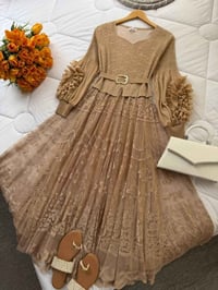 فستان نزاكه • شيفون مبطن • فري سايز